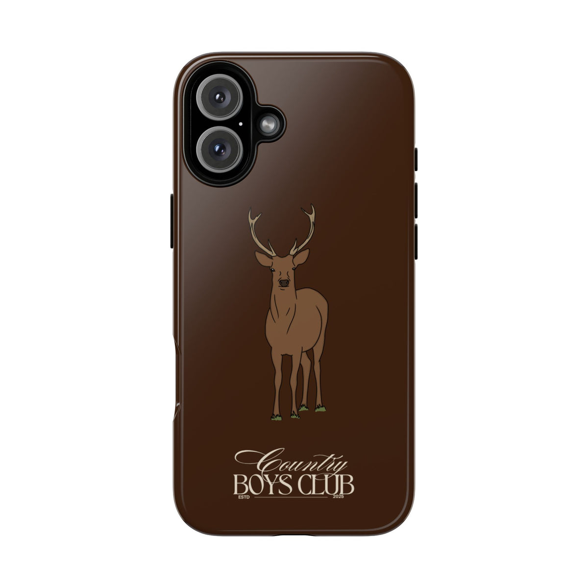 Chestnut Brown 'Country Boys Club Deer' Case  | CBC x Country Cases