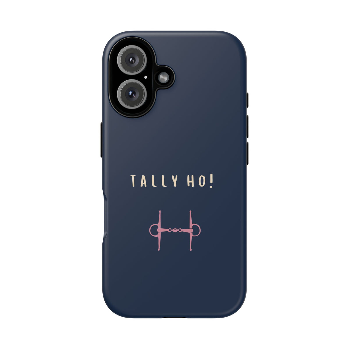 Navy & Pink 'Tally Ho!' (Snaffle)