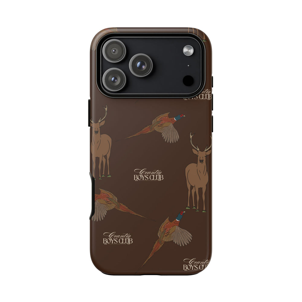 Chestnut Brown 'Boys Stags & Pheasants' Case  | CBC x Country Cases