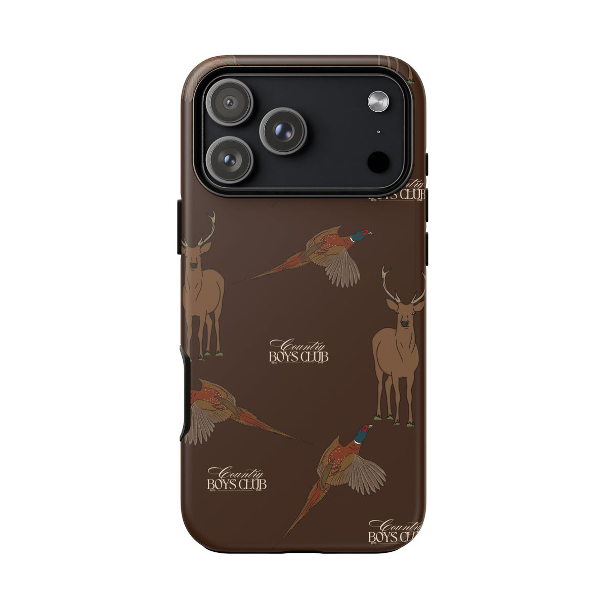 Chestnut Brown 'Boys Stags & Pheasants' Case  | CBC x Country Cases