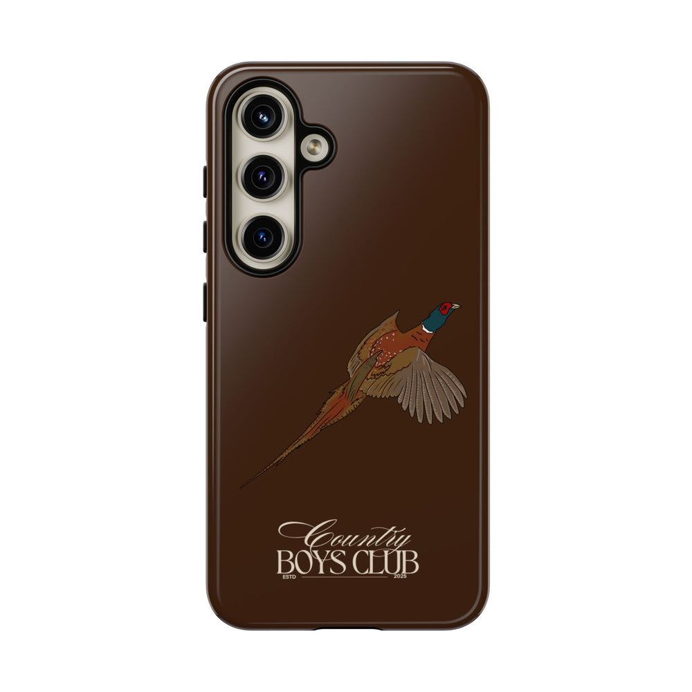 Chestnut Brown 'Country Boys Club Pheasant' Case  | CBC x Country Cases
