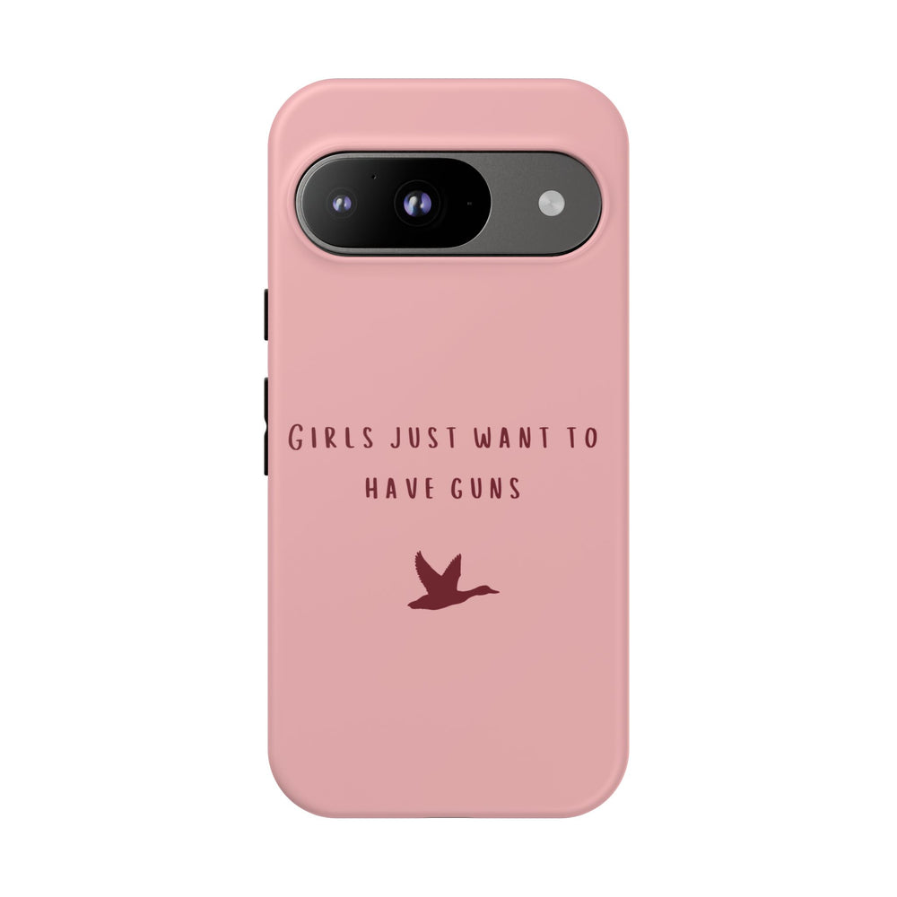 Pink & Burgundy 'Girls Just Want To Have Guns' Case (Mallard)