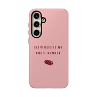 Pink & Burgundy 'Elevenses Is My Angel Number' Case