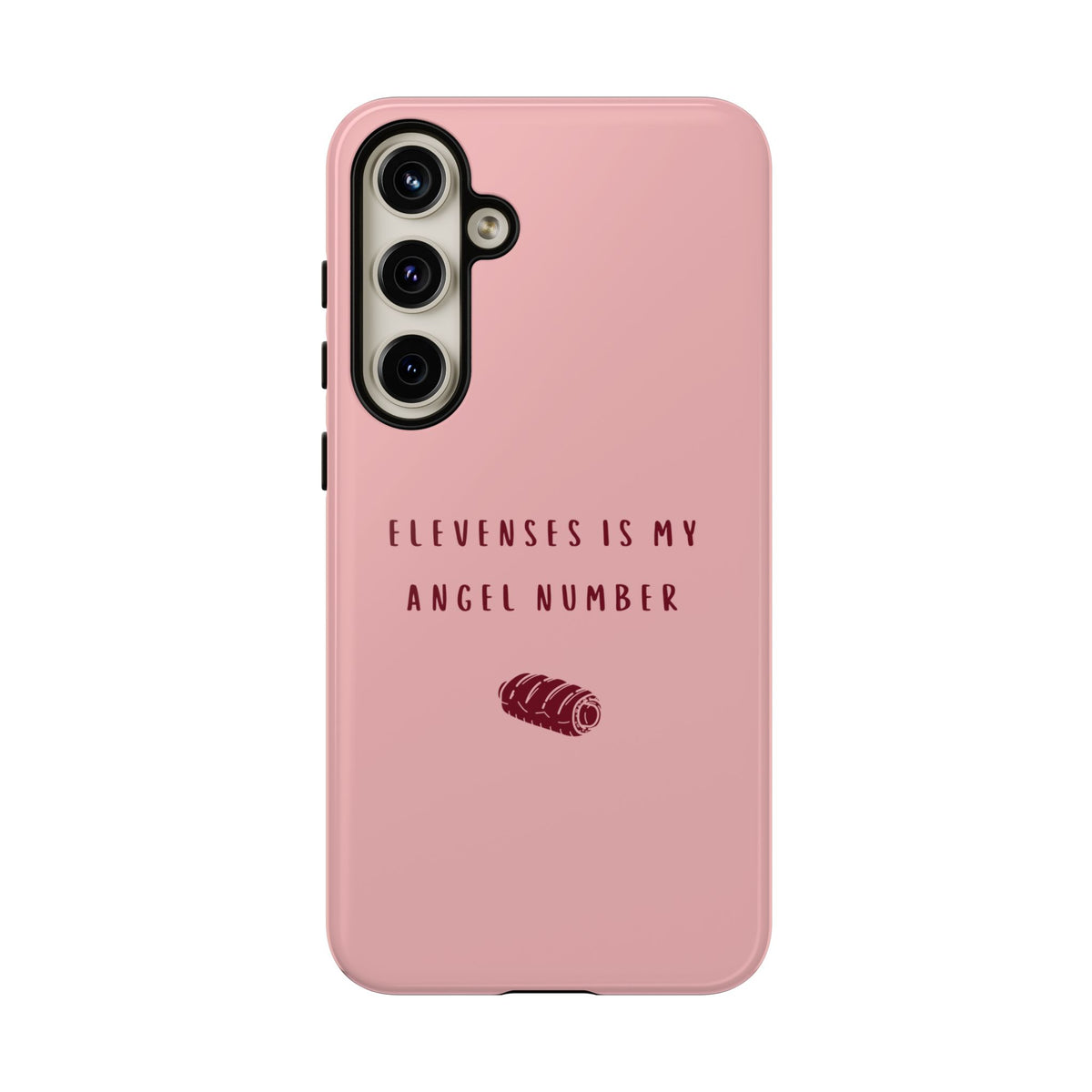 Pink & Burgundy 'Elevenses Is My Angel Number' Case