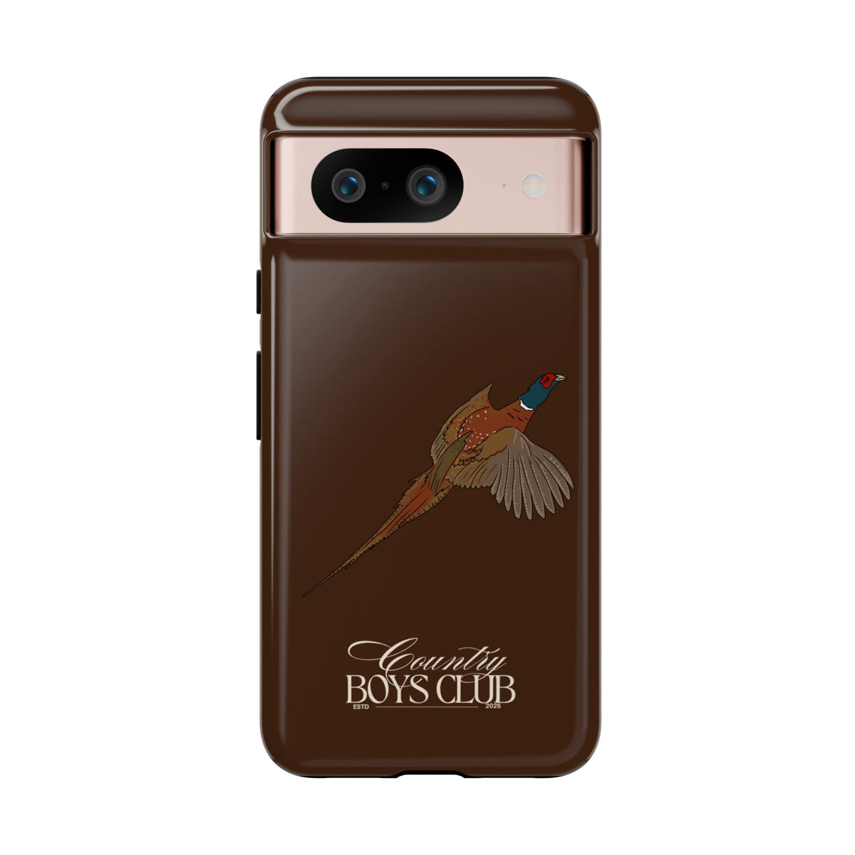 Chestnut Brown 'Country Boys Club Pheasant' Case  | CBC x Country Cases