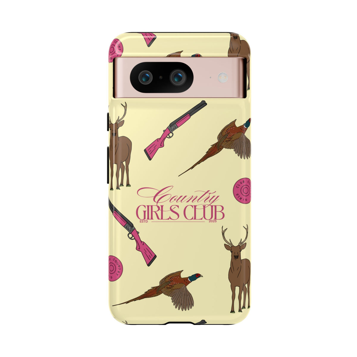 Butter Yellow 'Girls Love Guns' Case  | CGC x Country Cases