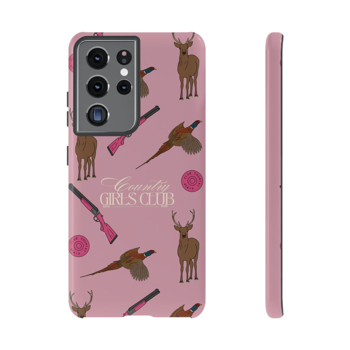 Dusty Pink Girls Love Guns Case  | CGC x Country Cases