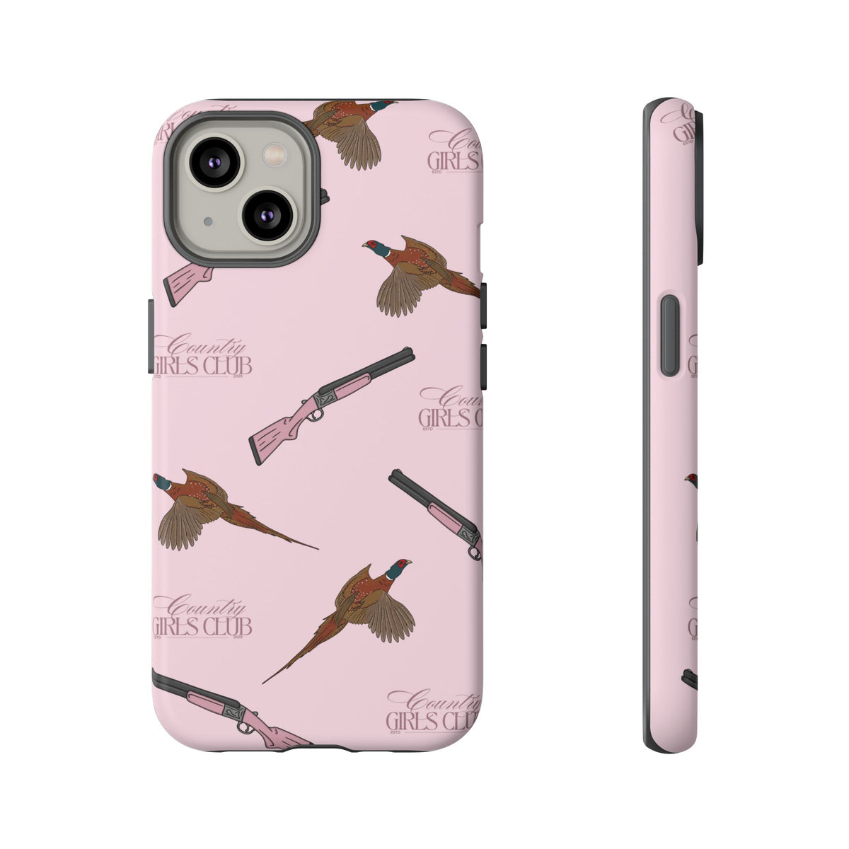 Pink 'Girls Pheasants & Shotguns' Case  | CGC x Country Cases