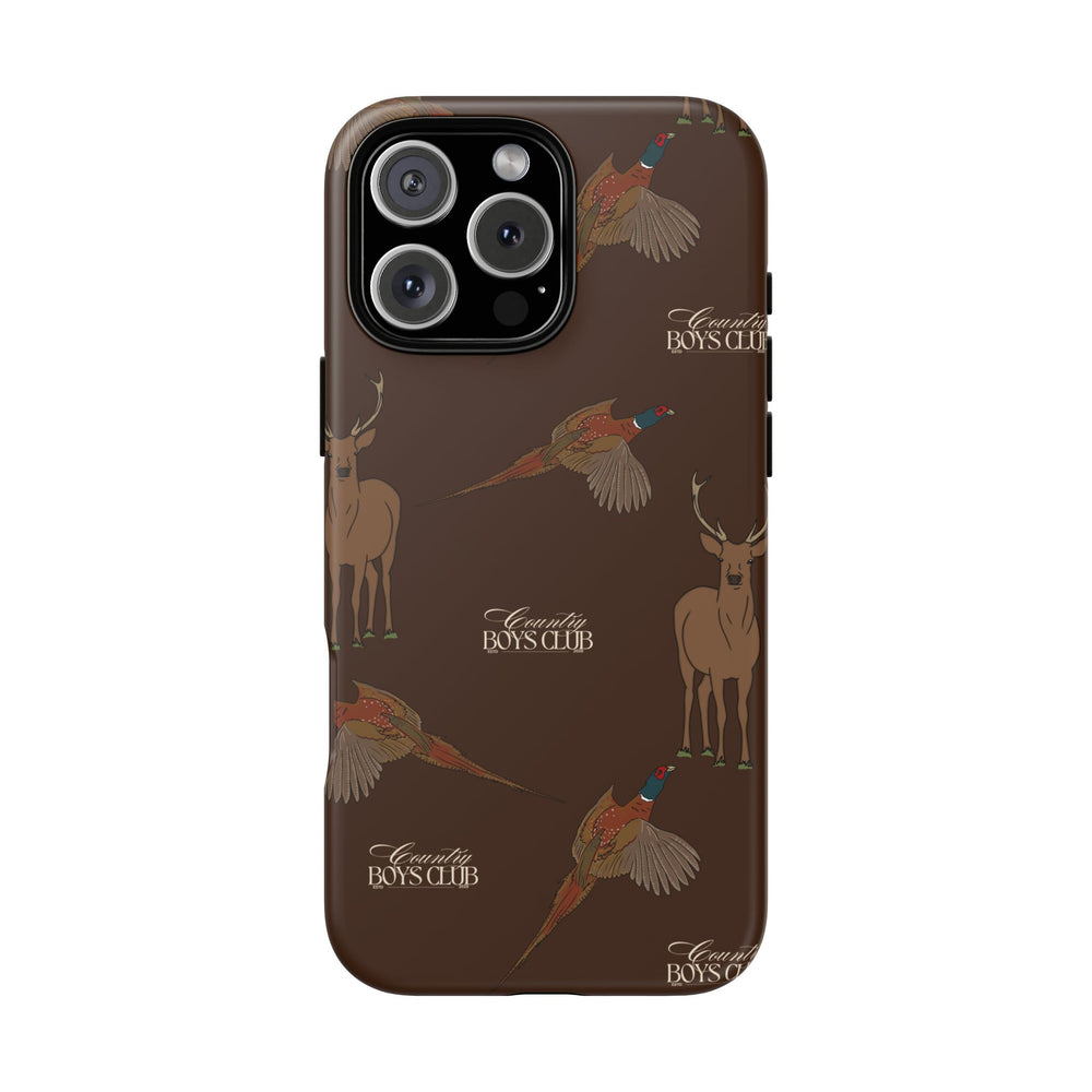 Chestnut Brown 'Boys Stags & Pheasants' Case  | CBC x Country Cases