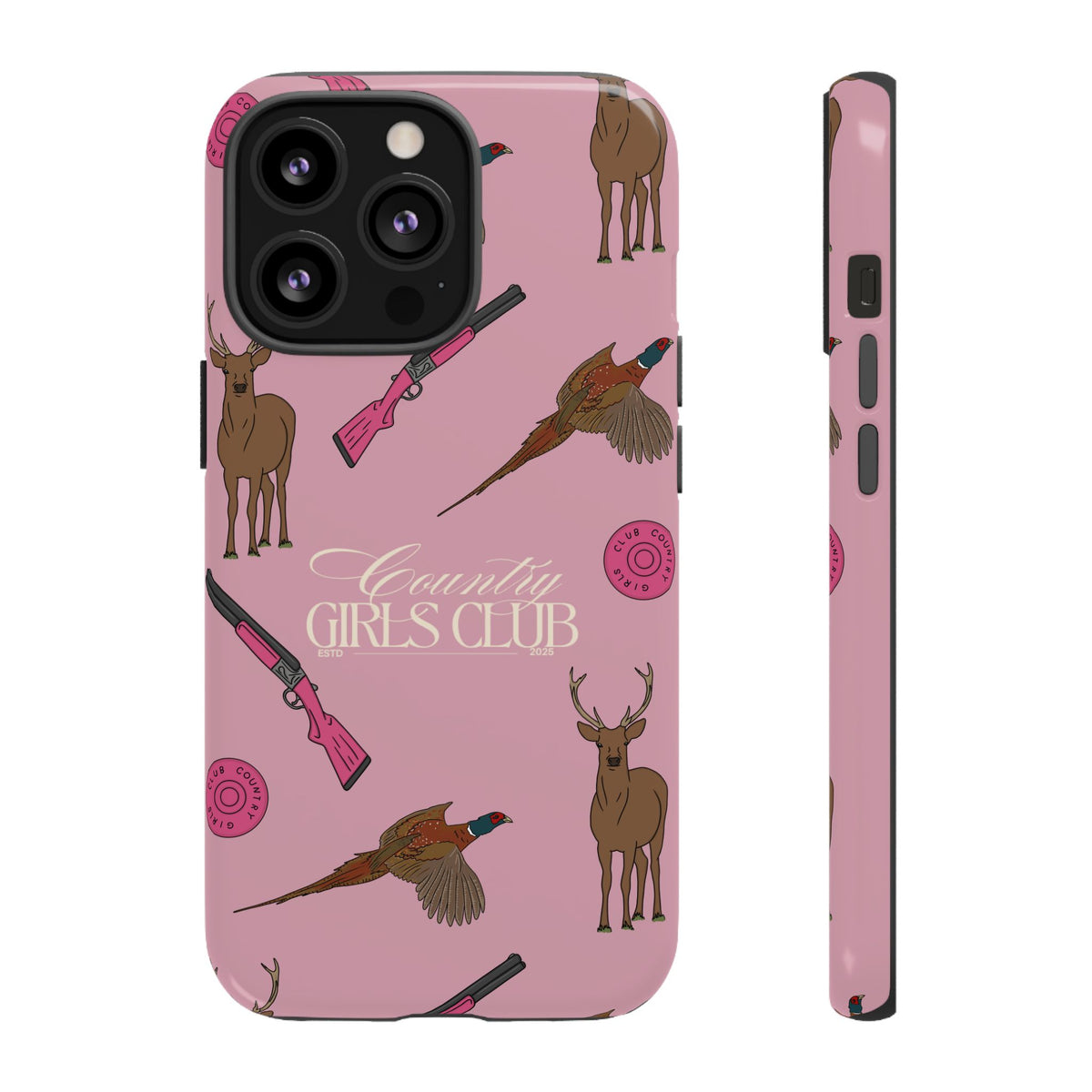 Dusty Pink 'Girls Love Guns' Case  | CGC x Country Cases