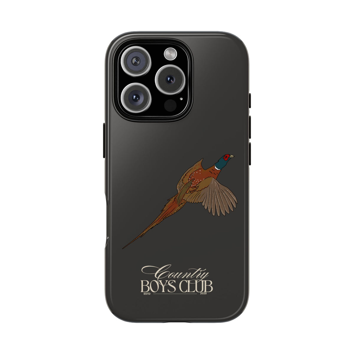 Charcoal 'Country Boys Club Pheasant' Case  | CGC x Country Cases