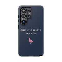 Navy & Pink 'Girls Just Want To Have Guns' Case (Partridge)