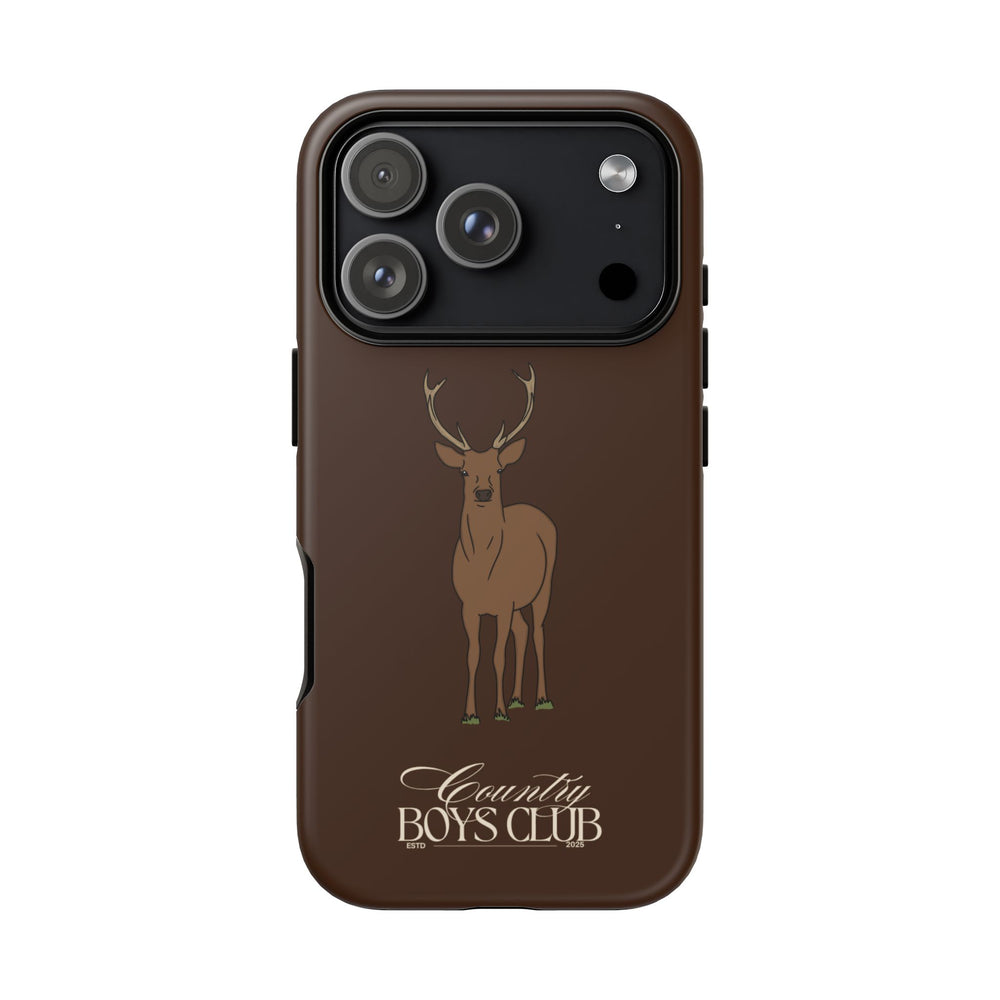 Chestnut Brown 'Country Boys Club Deer' Case  | CBC x Country Cases