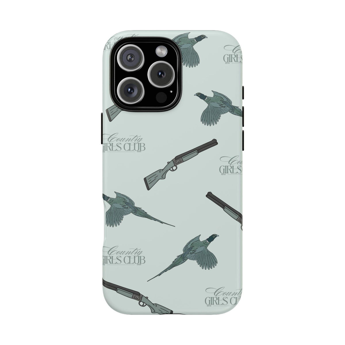 Blue 'Girls Pheasants & Shotguns' Case  | CGC x Country Cases