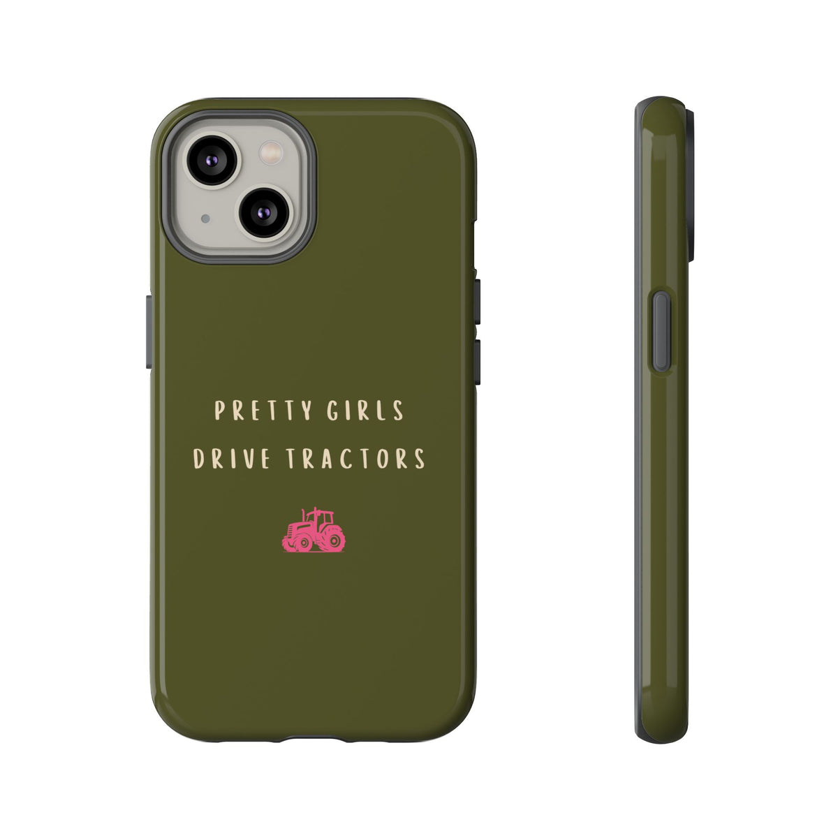 Green & Pink Pretty Girls Drive Tractors Case
