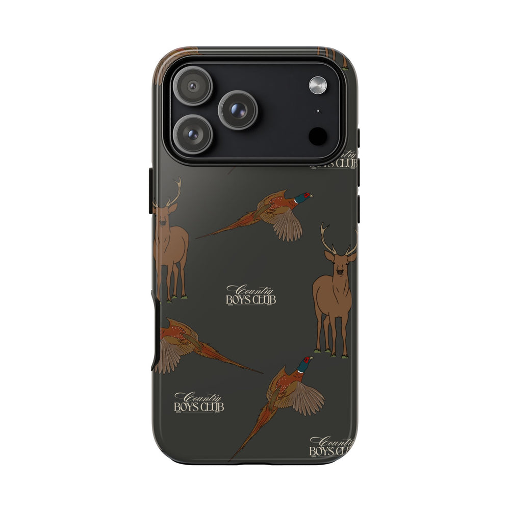Charcoal 'Boys Stags & Pheasants' Case  | CBC x Country Cases
