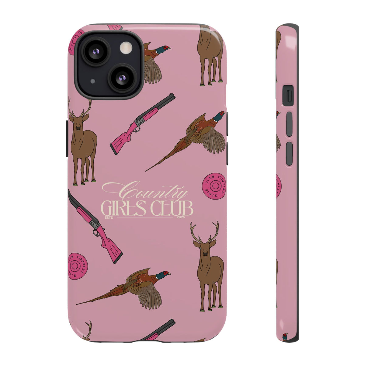 Dusty Pink 'Girls Love Guns' Case  | CGC x Country Cases