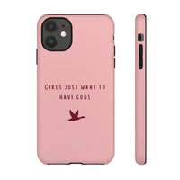 Pink & Burgundy 'Girls Just Want To Have Guns' Case (Mallard)