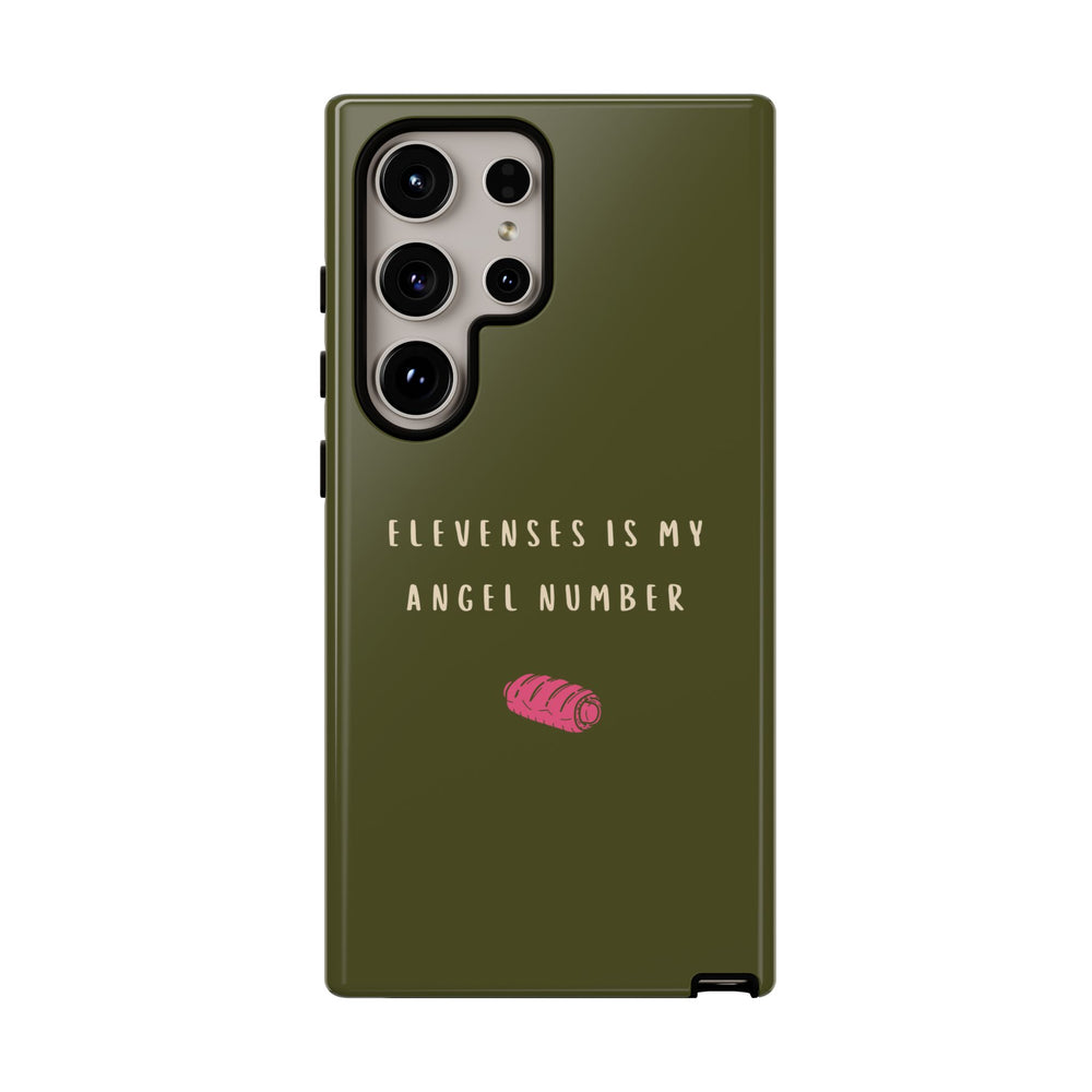 Green & Pink 'Elevenses Is My Angel Number' Case