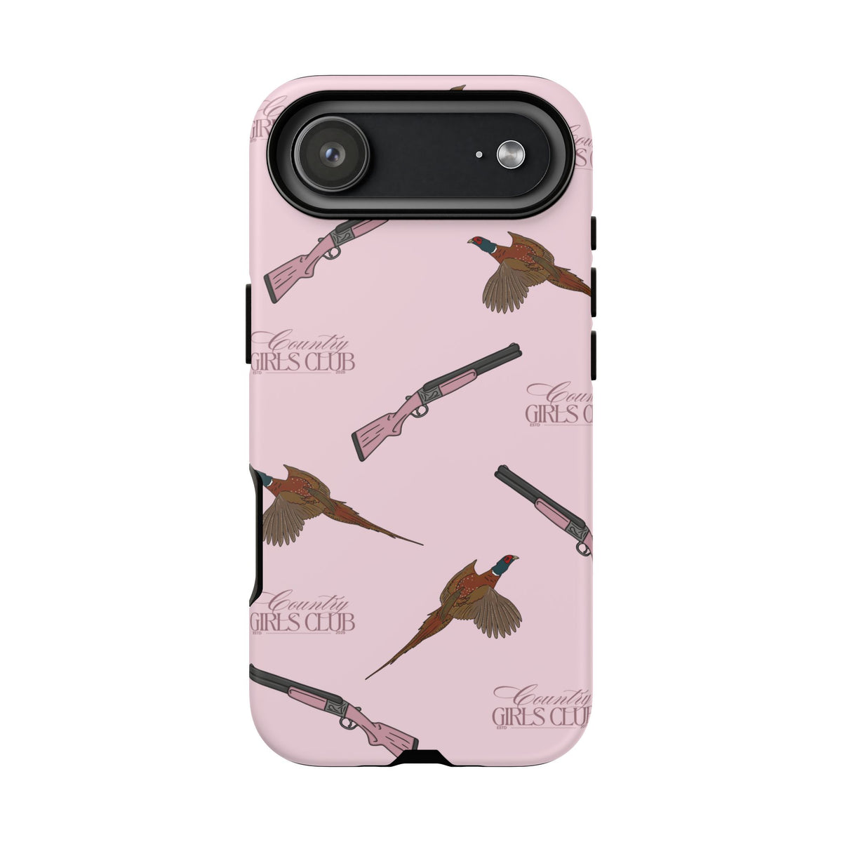 Pink 'Girls Pheasants & Shotguns' Case  | CGC x Country Cases