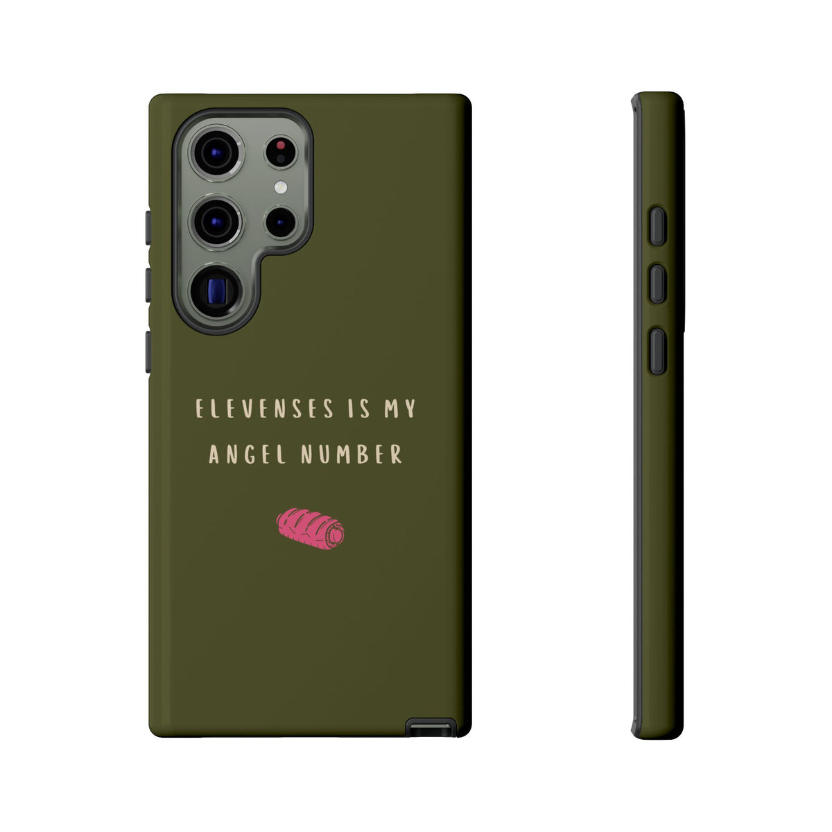 Green & Pink 'Elevenses Is My Angel Number' Case