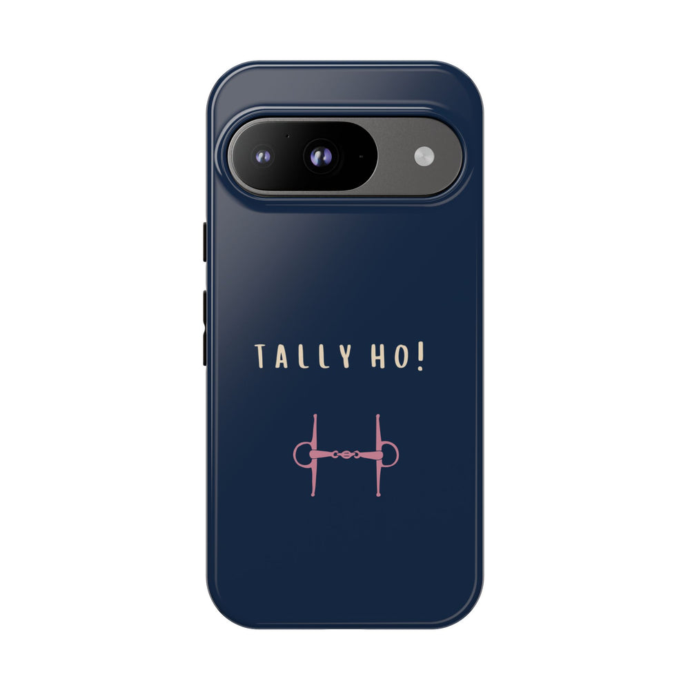 Navy & Pink 'Tally Ho!' (Snaffle)