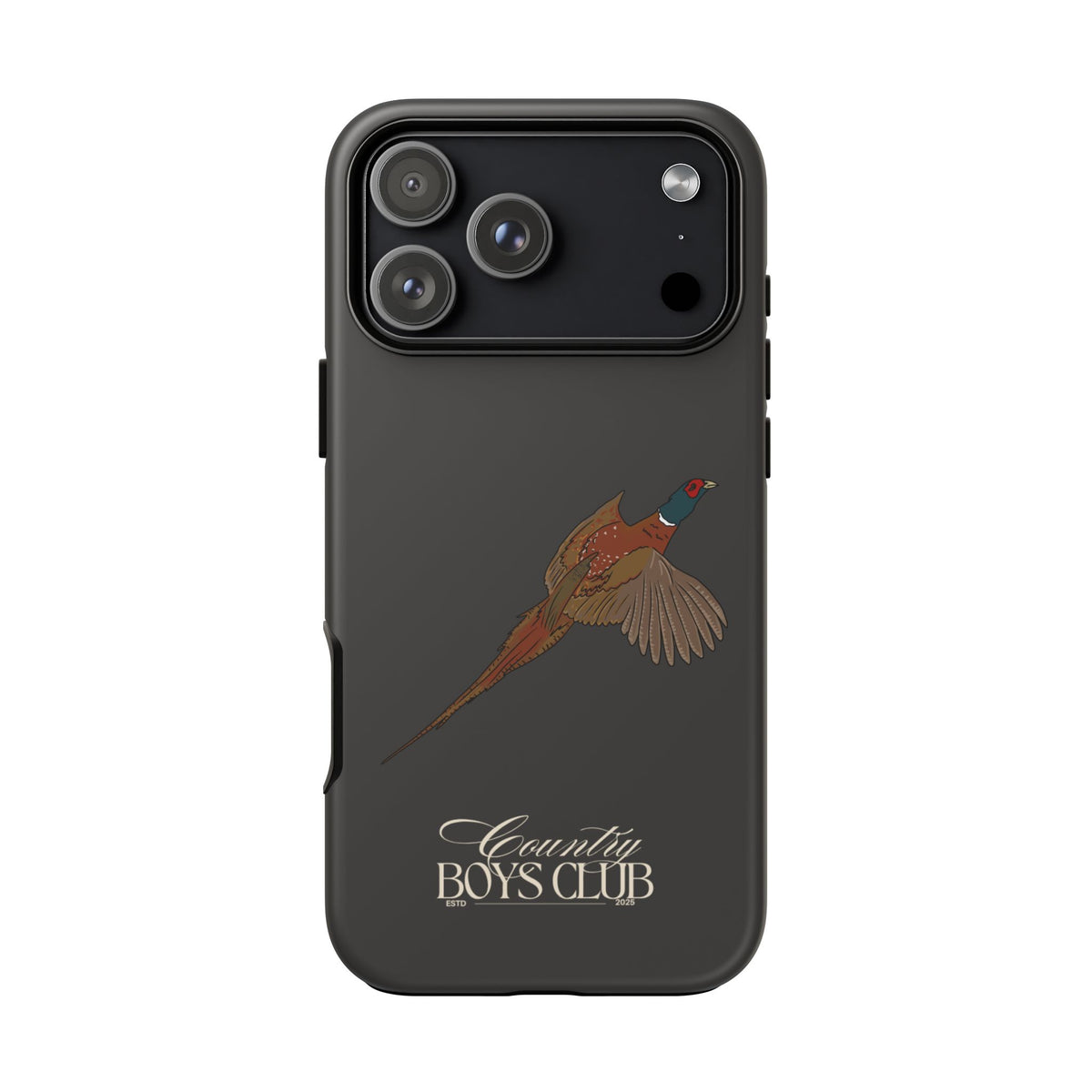 Charcoal 'Country Boys Club Pheasant' Case  | CGC x Country Cases