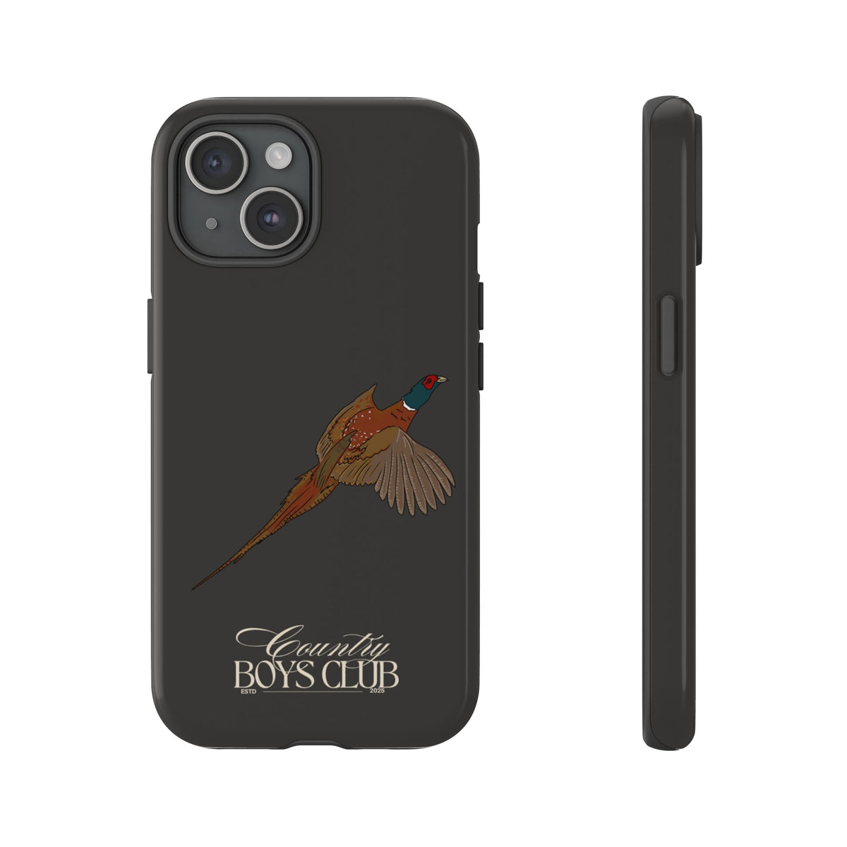 Charcoal 'Country Boys Club Pheasant' Case  | CGC x Country Cases