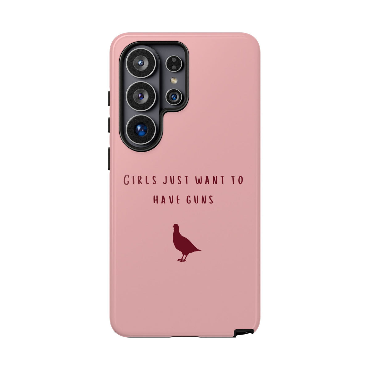 Pink & Burgundy 'Girls Just Want To Have Guns' Case (Partridge)
