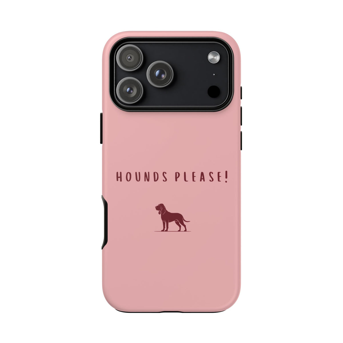 Pink & Burgundy 'Hounds Please' Case