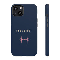 Navy & Pink 'Tally Ho!' (Snaffle)