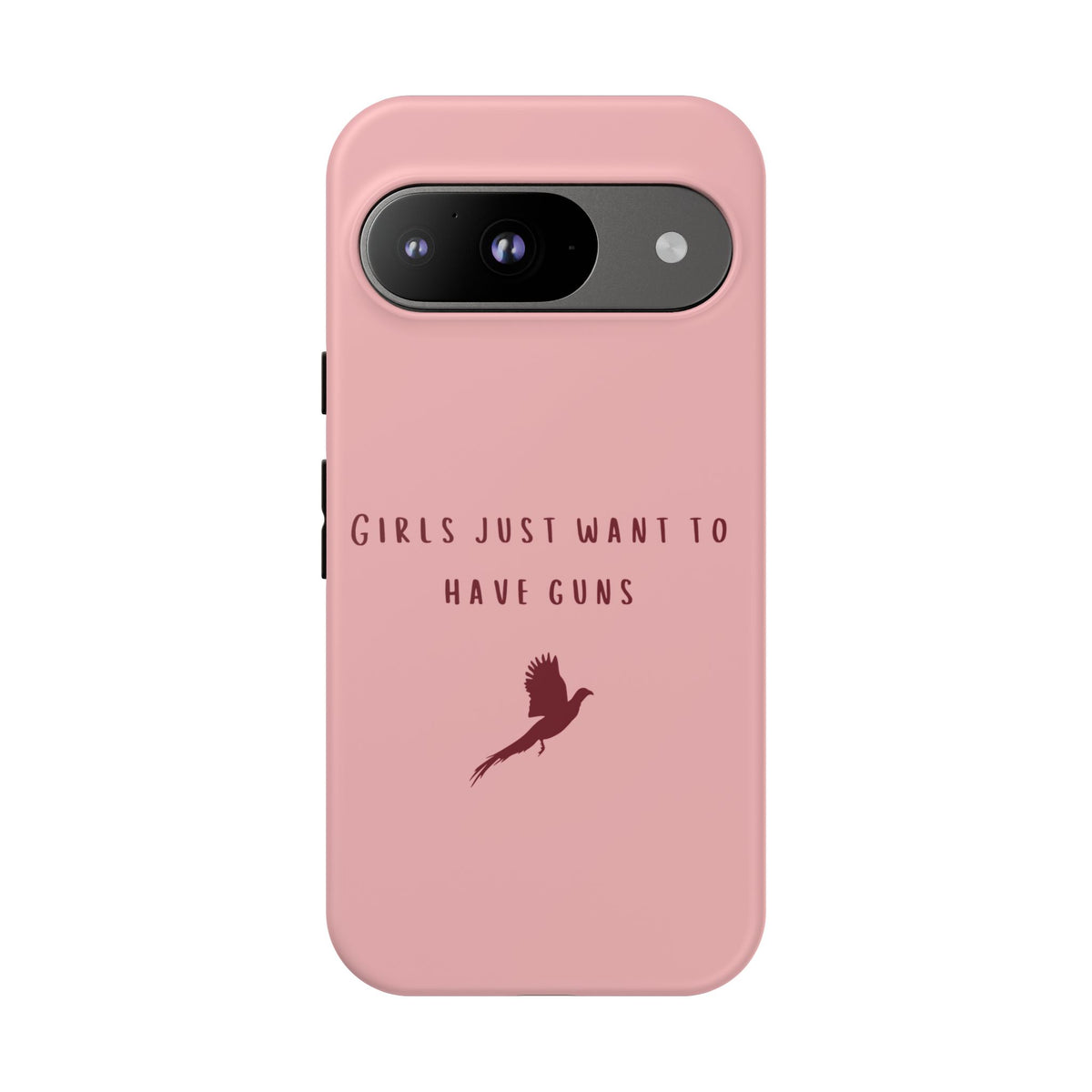 Pink & Burgundy 'Girls Just Want To Have Guns' Case (Pheasant)