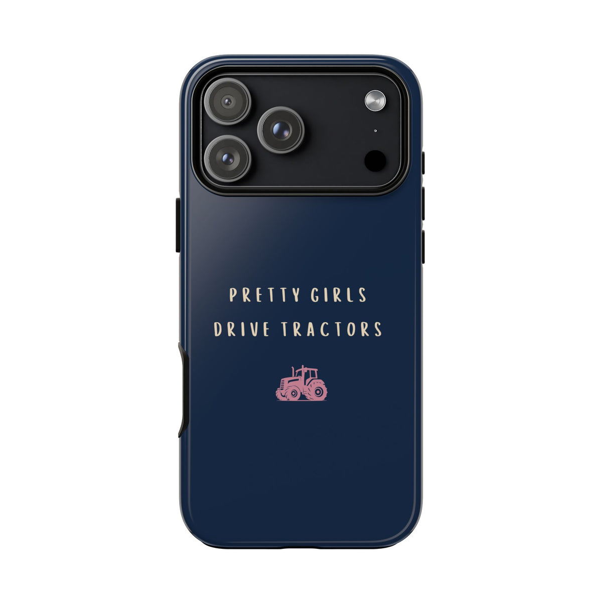 Navy & Pink 'Pretty Girls Drive Tractors' Case