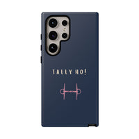 Navy & Pink 'Tally Ho!' (Snaffle)