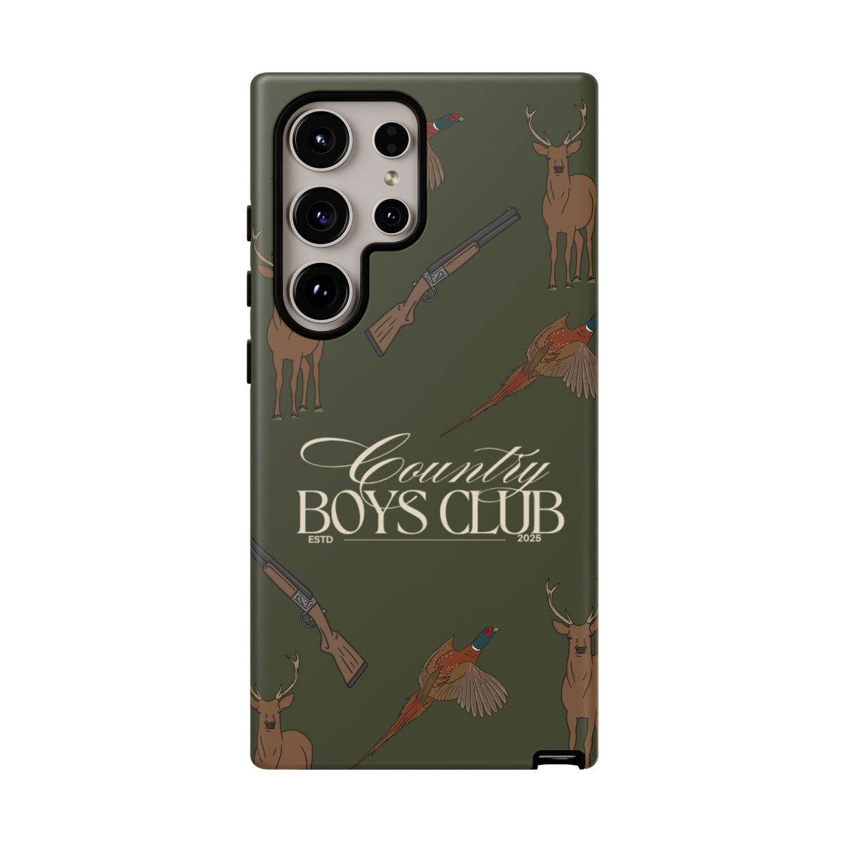 Forest Green Boys Love Guns Case  | CGC x Country Cases