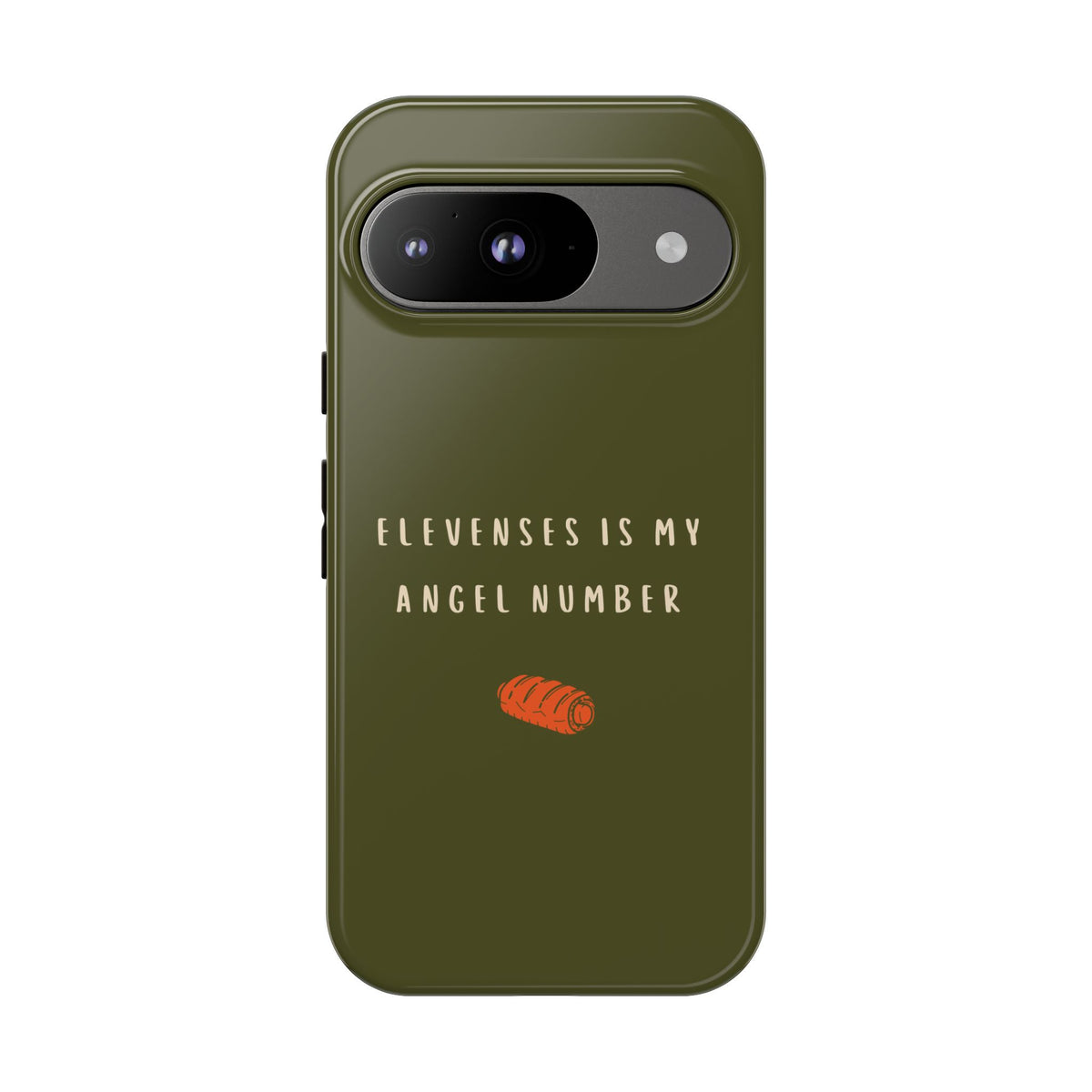 Green & Orange 'Elevenses Is My Angel Number' Case
