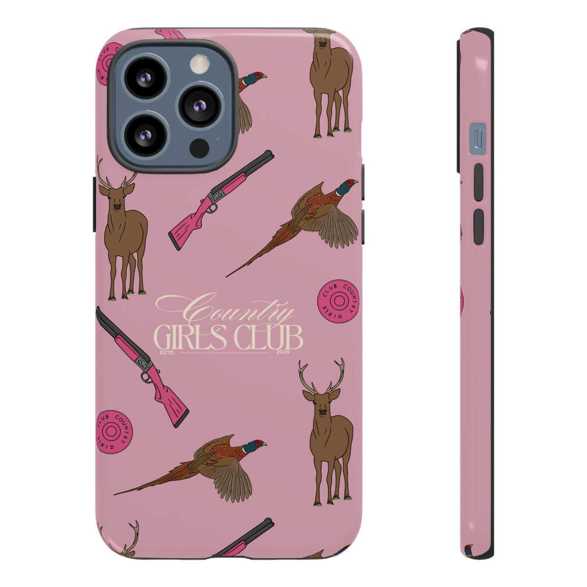 Dusty Pink 'Girls Love Guns' Case  | CGC x Country Cases