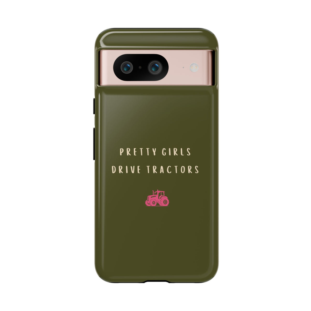 Green & Pink Pretty Girls Drive Tractors Case