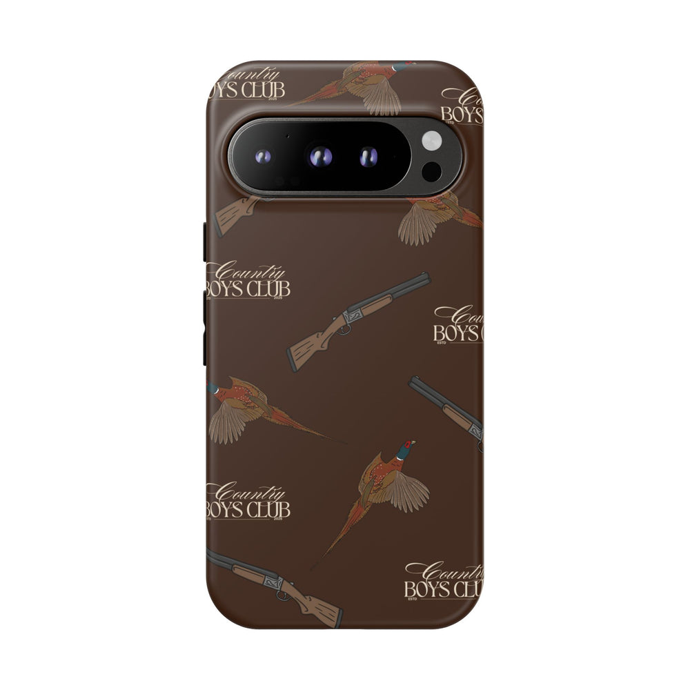 Chestnut Brown 'Boys Pheasants & Shotguns' Case  | CBC x Country Cases