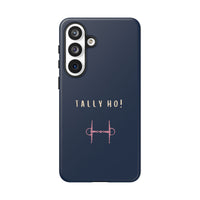 Navy & Pink 'Tally Ho!' (Snaffle)