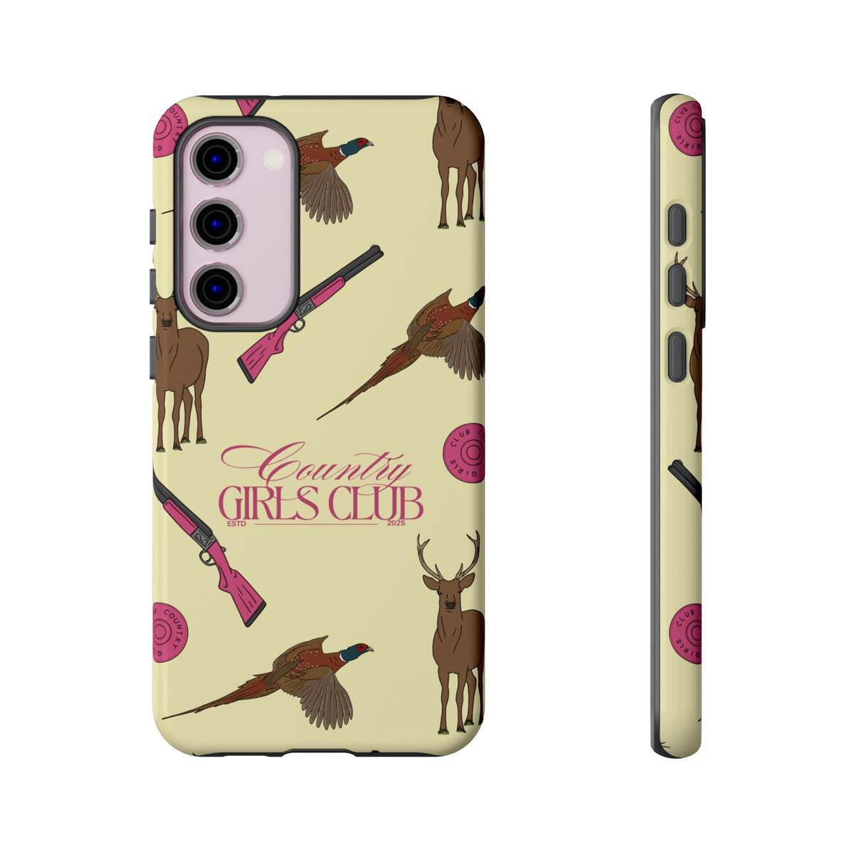 Butter Yellow 'Girls Love Guns' Case  | CGC x Country Cases