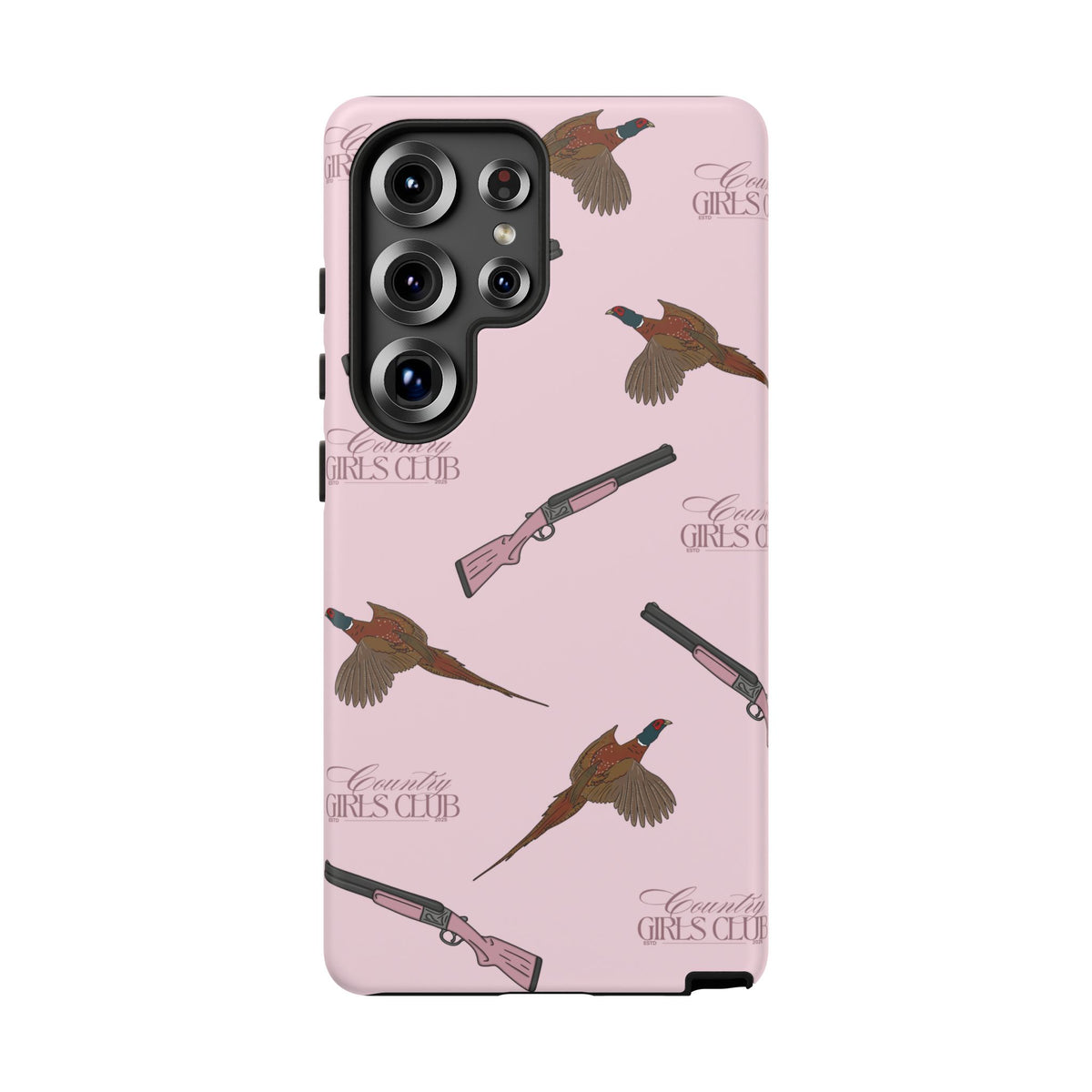 Pink 'Girls Pheasants & Shotguns' Case  | CGC x Country Cases