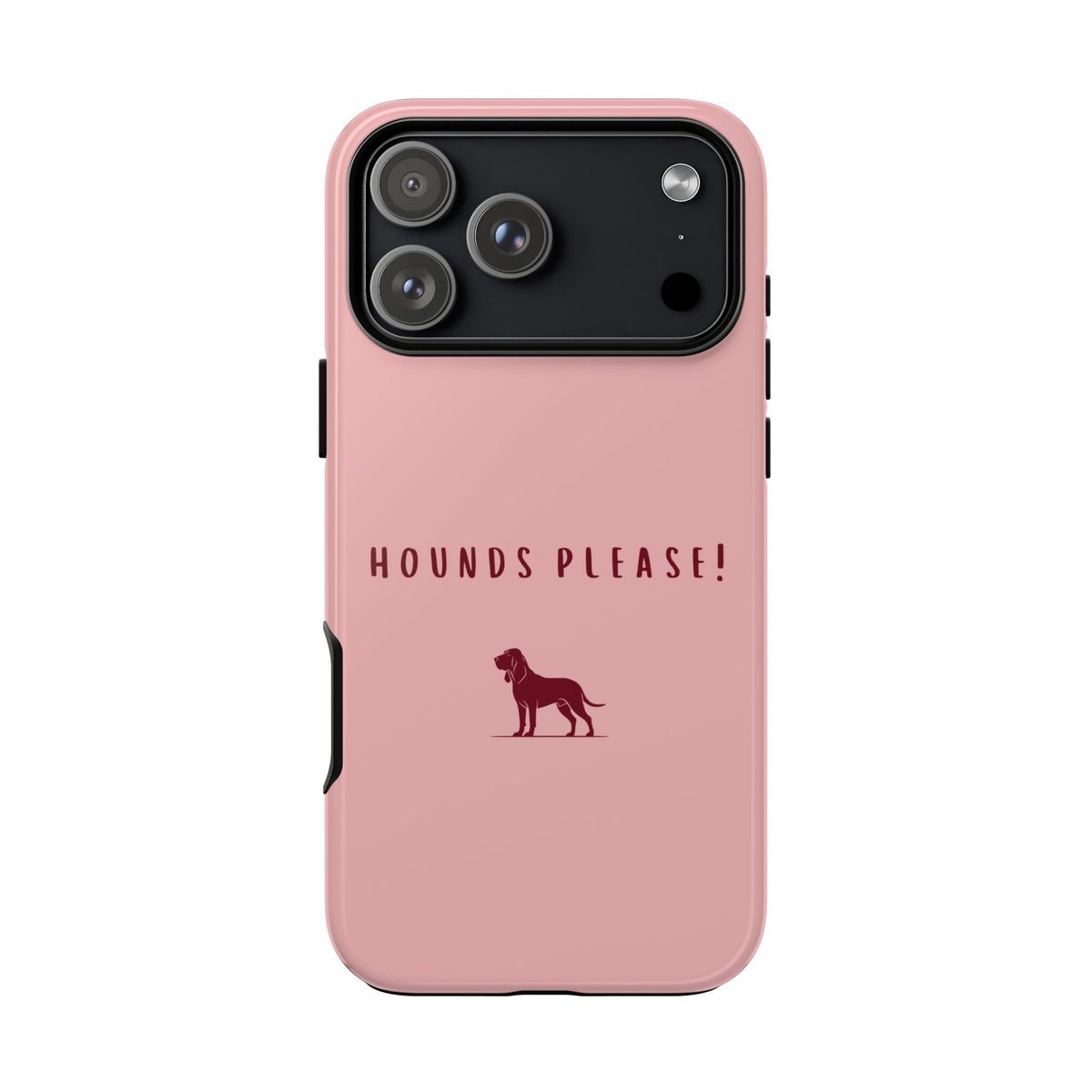 Pink & Burgundy 'Hounds Please' Case