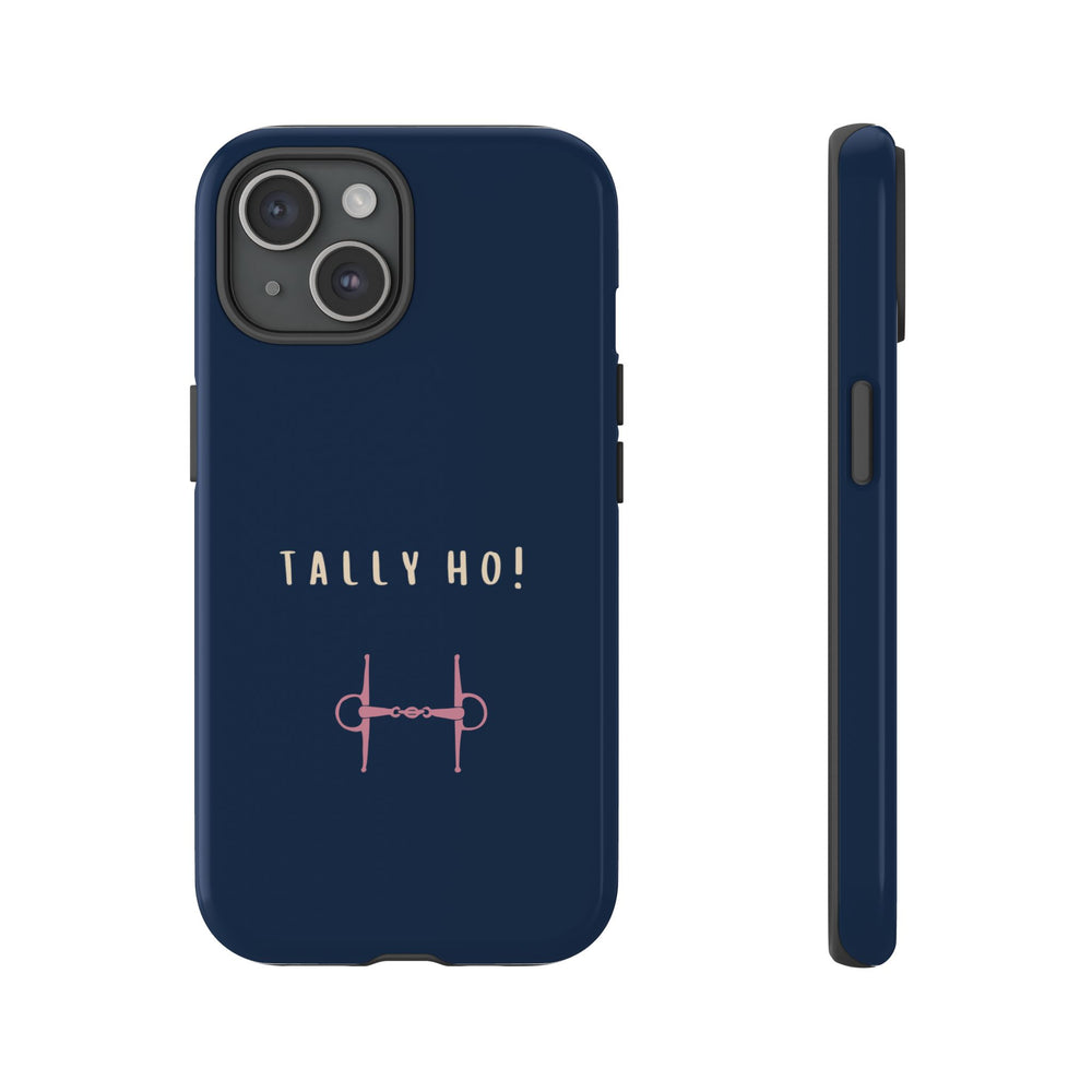 Navy & Pink 'Tally Ho!' (Snaffle)