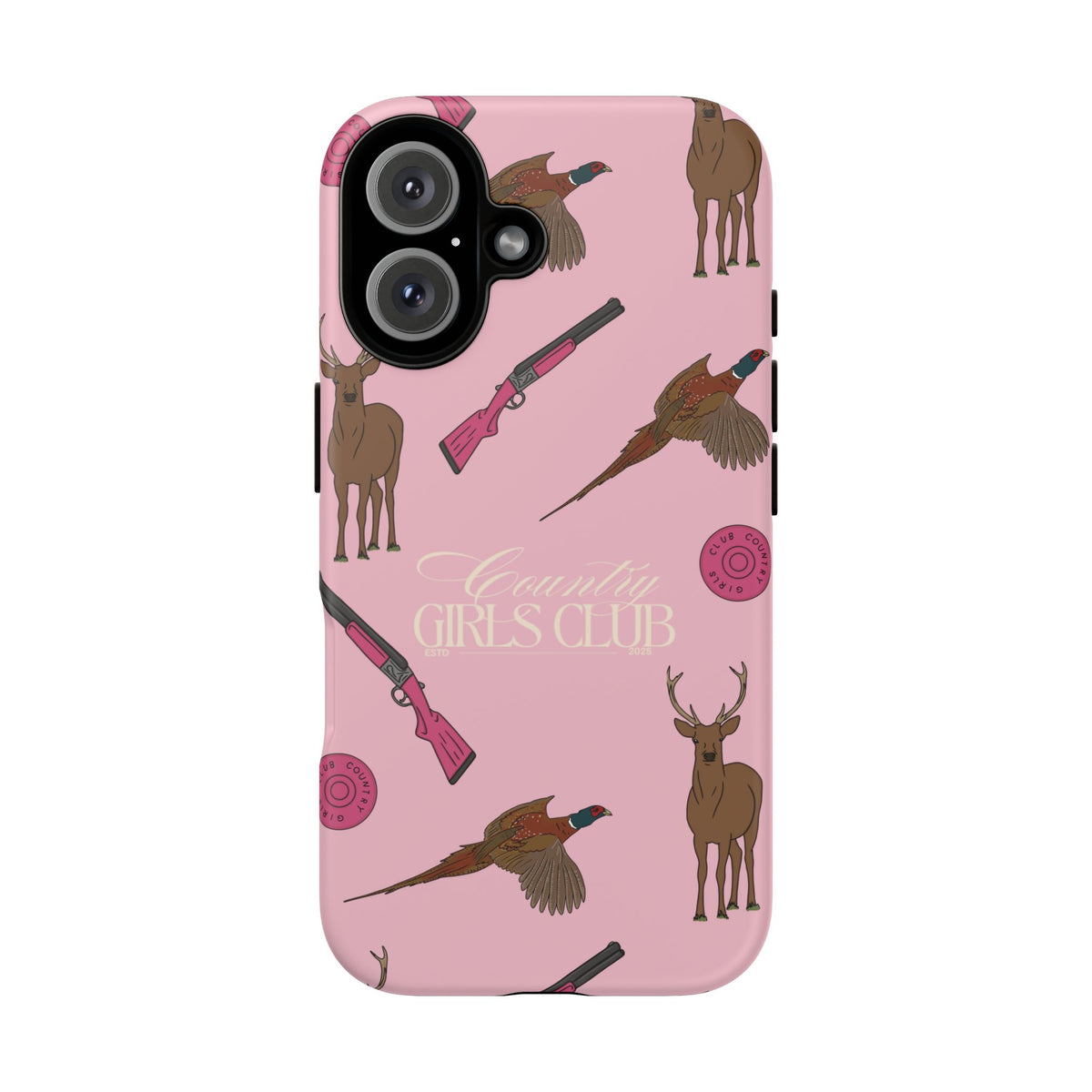 Pale Pink Girls Love Guns Case  | CGC x Country Cases