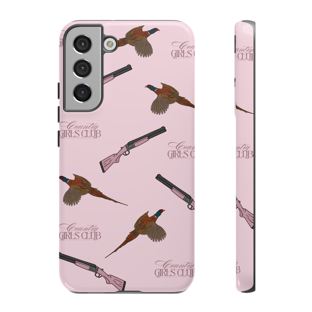 Pink 'Girls Pheasants & Shotguns' Case  | CGC x Country Cases