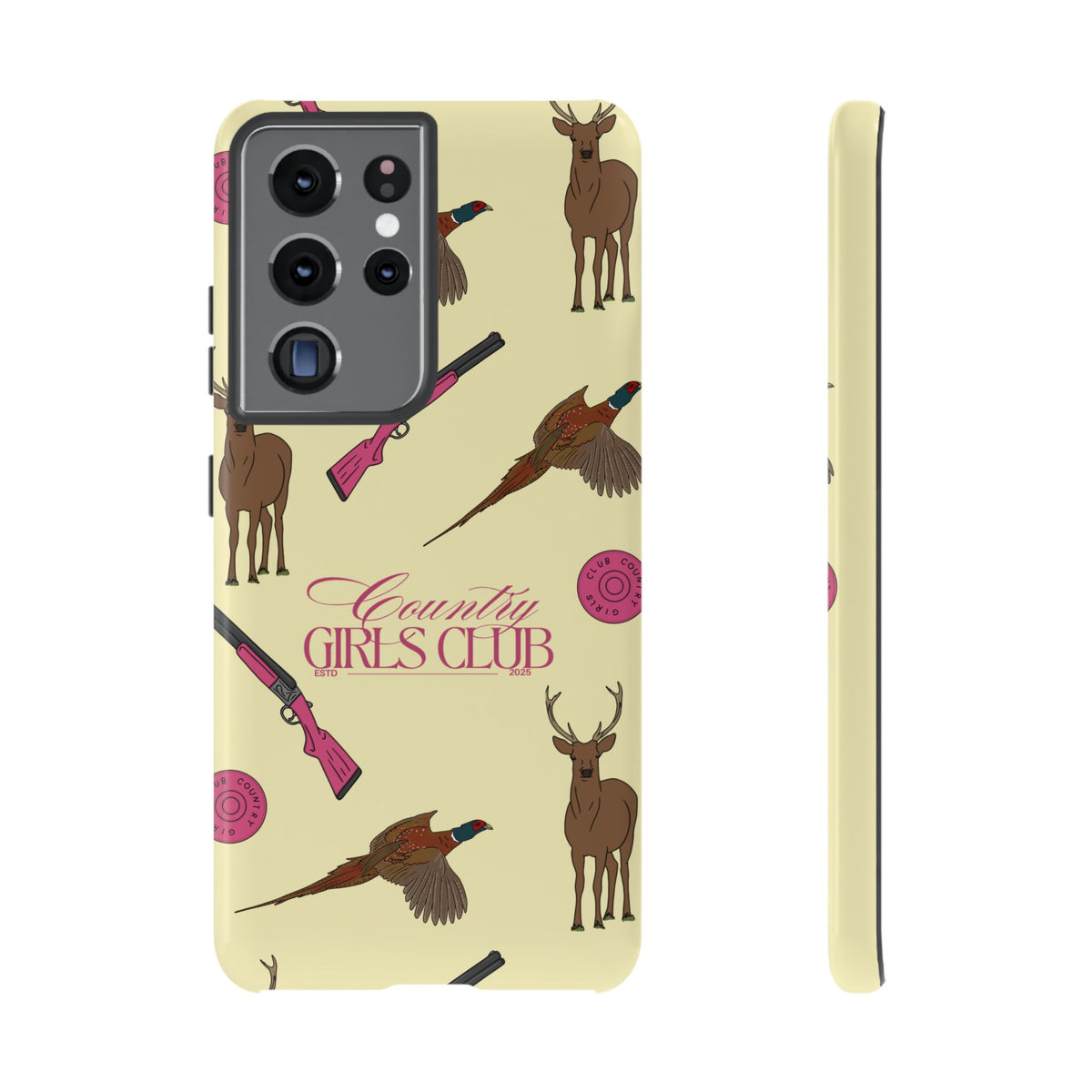 Butter Yellow 'Girls Love Guns' Case  | CGC x Country Cases