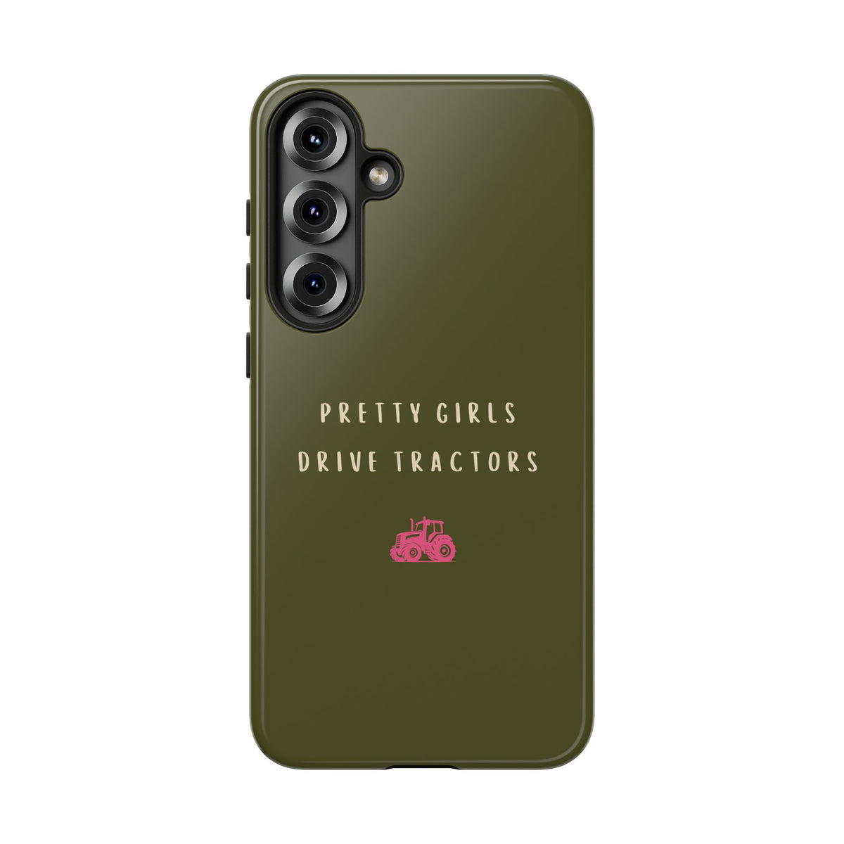 Green & Pink Pretty Girls Drive Tractors Case