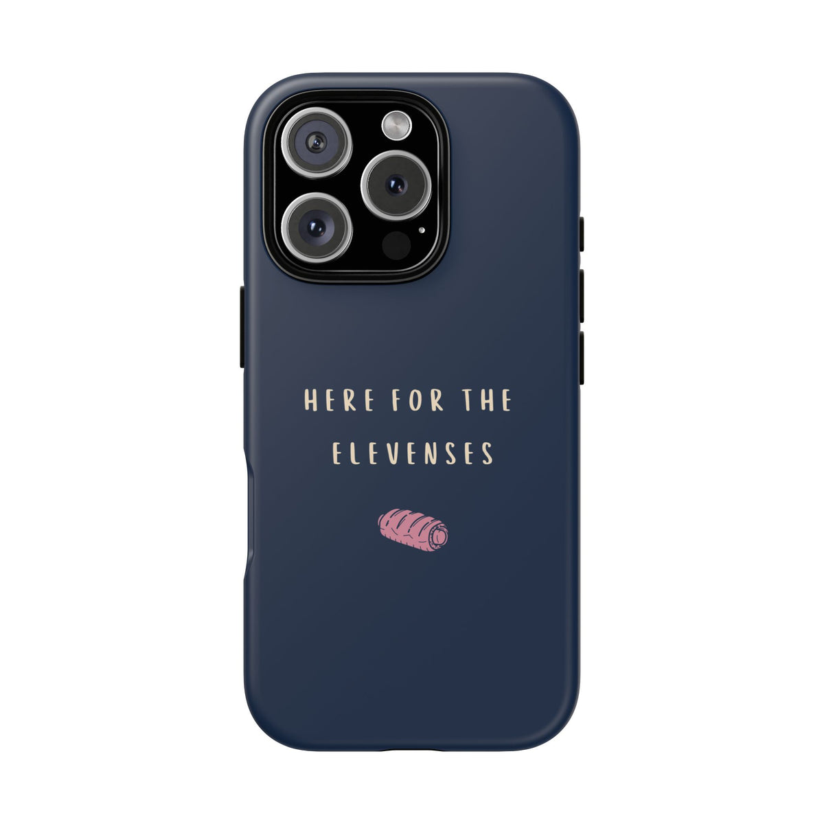 Navy & Pink 'Here for the Elevenses' Case