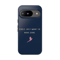 Navy & Pink 'Girls Just Want To Have Guns' Case (Pheasant)
